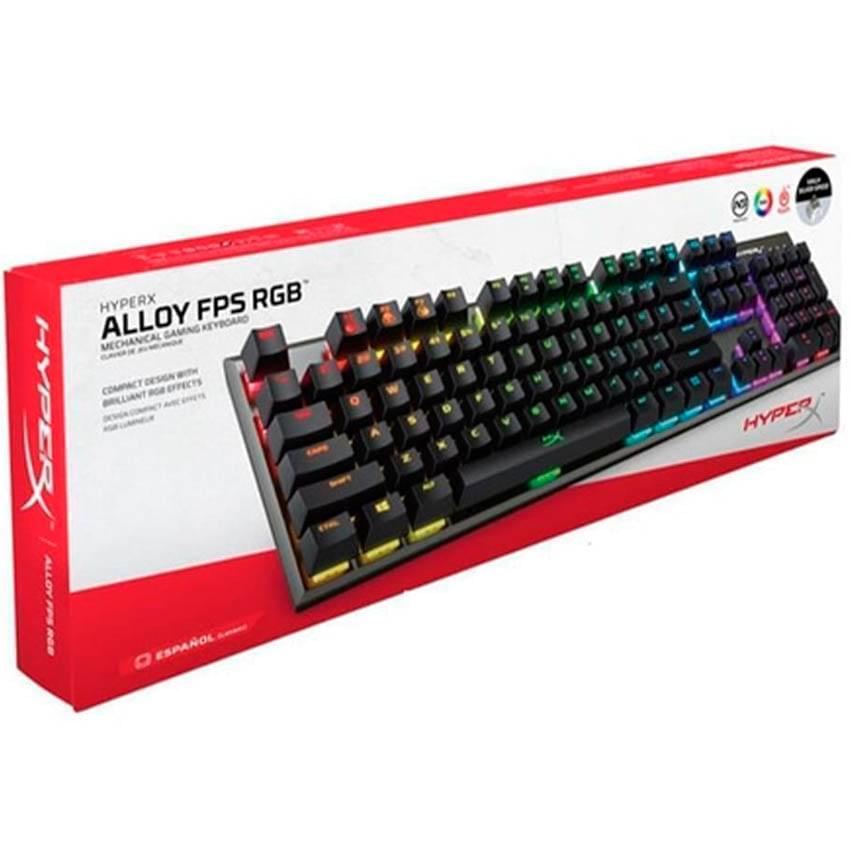 Teclado Mecanico Hyperx Alloy Fps Rgb Negro Switch Kailh Plateado